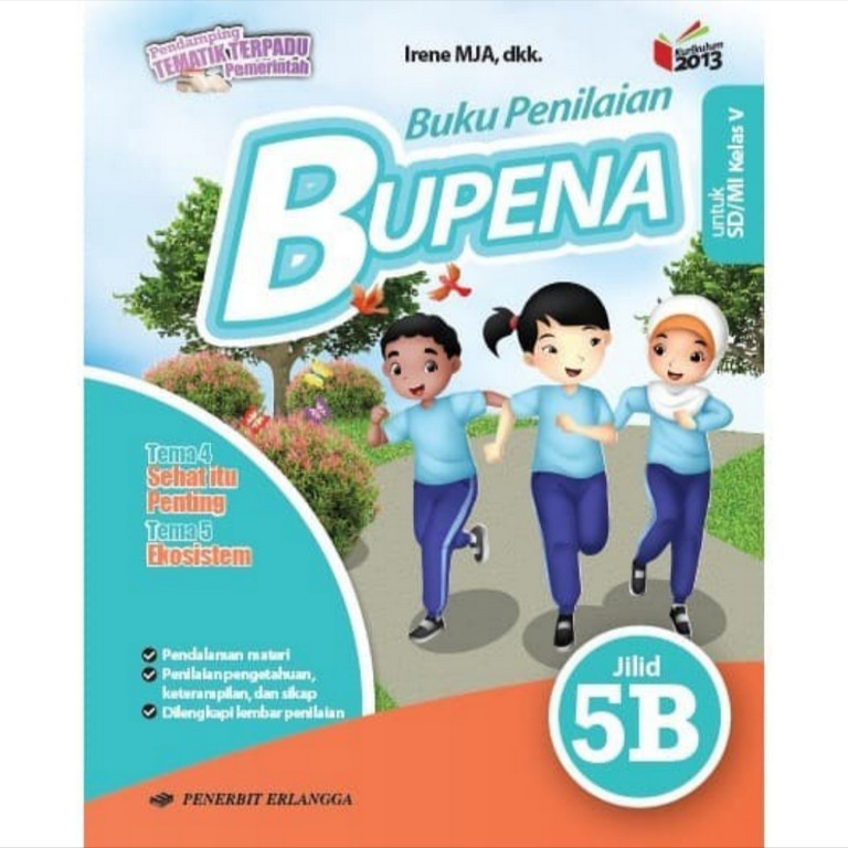 BUKU BEKAS BUPENA KELAS 5B SD ERLANGGA K13 REVISI