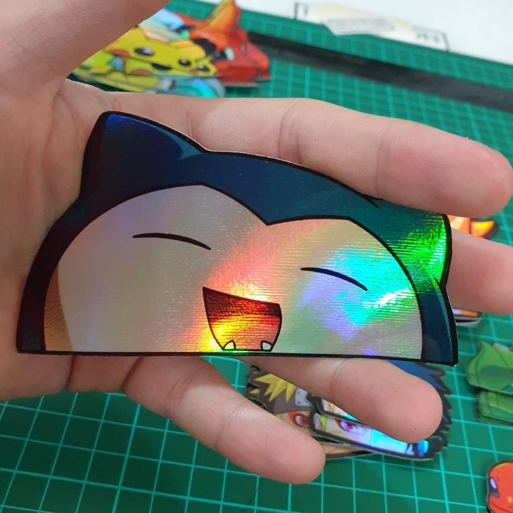 

Promo! Sticker Hologram Anime - PSH58 - Besar - Snorlax - Pokemon Murah