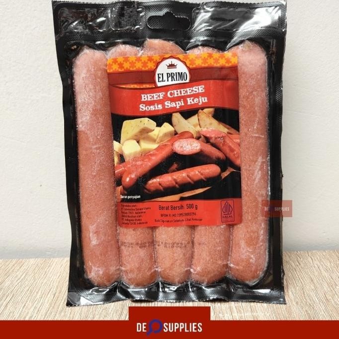 

El Primo Sosis Sapi Keju 500gr - Beef Cheese Sausage Premium Elprimo JS