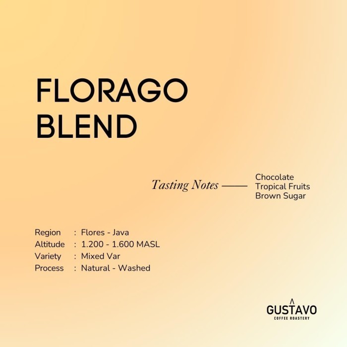 

Florago Blend (1 Kg) Specialty Coffee Roasted Beans Kopi