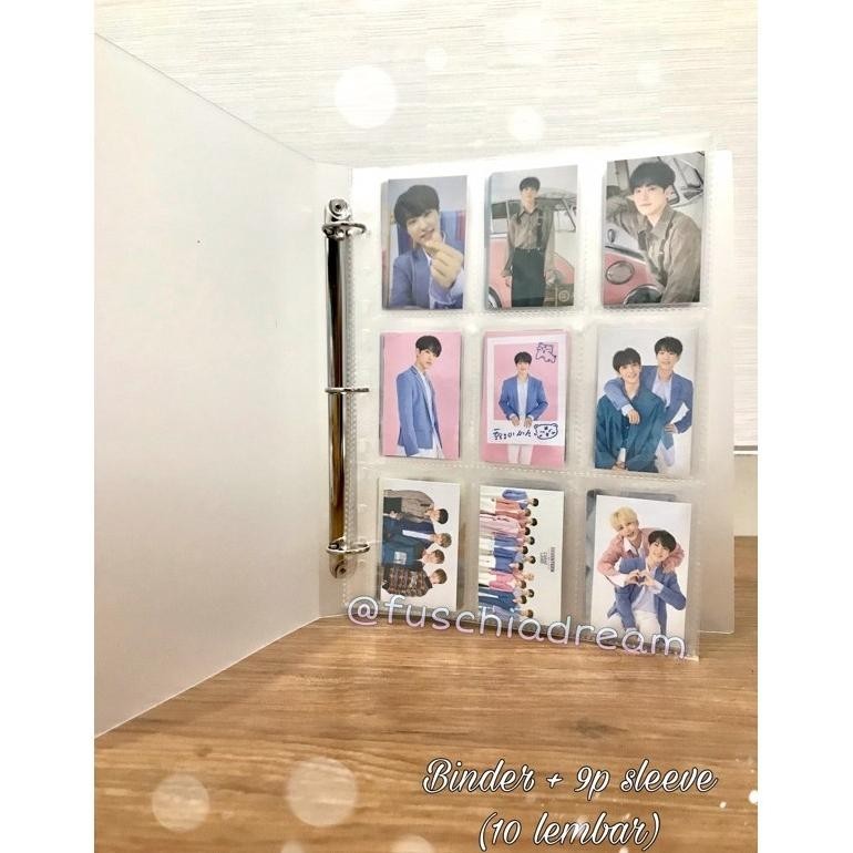 

VD08 Binder & Sleeve Transparan A4 3 Ring [Besar] untuk Photocard/Polaroid/Postcard KPOP Premium