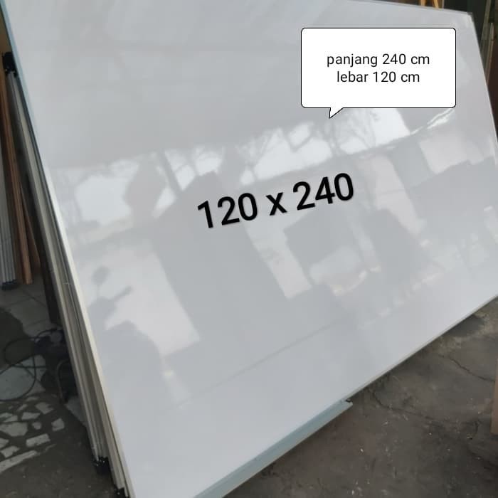 

Whiteboard jumbo 120 x 240 cm papan tulis jumbo 240 x 120 cm