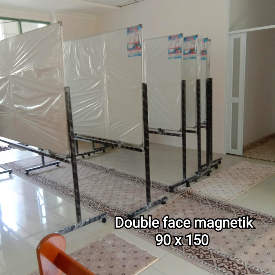 

Whiteboard 90 x 150 magnetik double face