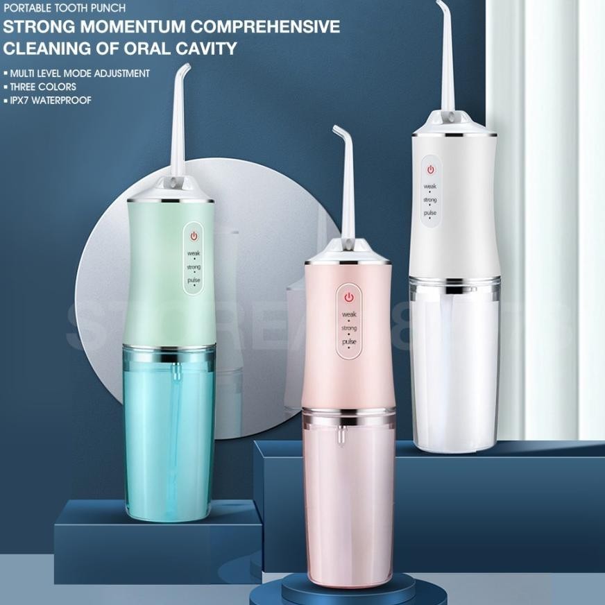 GH Alat Pembersih Gigi Flushing Portable New Oral Irrigator Water Dental Floss USB 360 TERLARIS