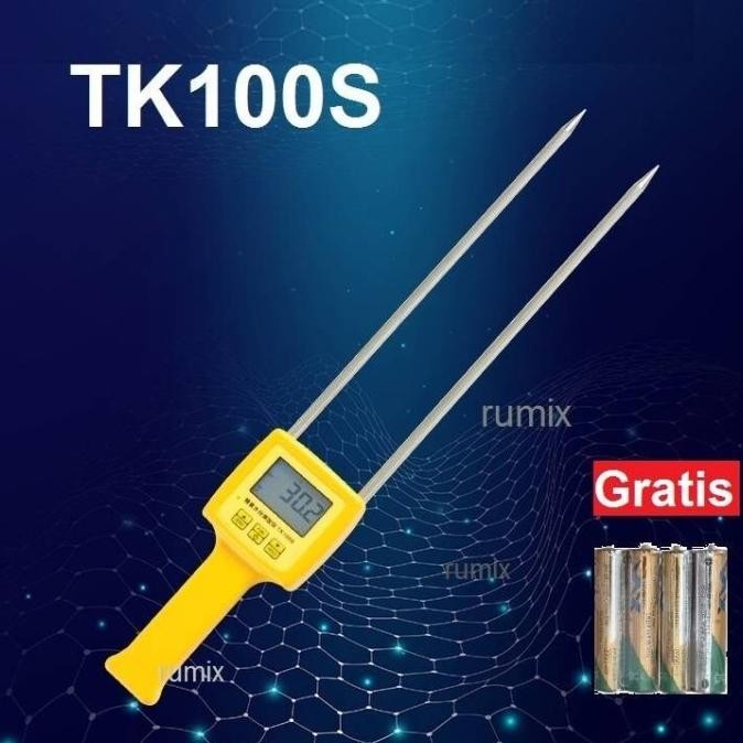 TK100S Grain Moisture Meter Pengukur Kadar Air Biji/Bubuk Kelembaban