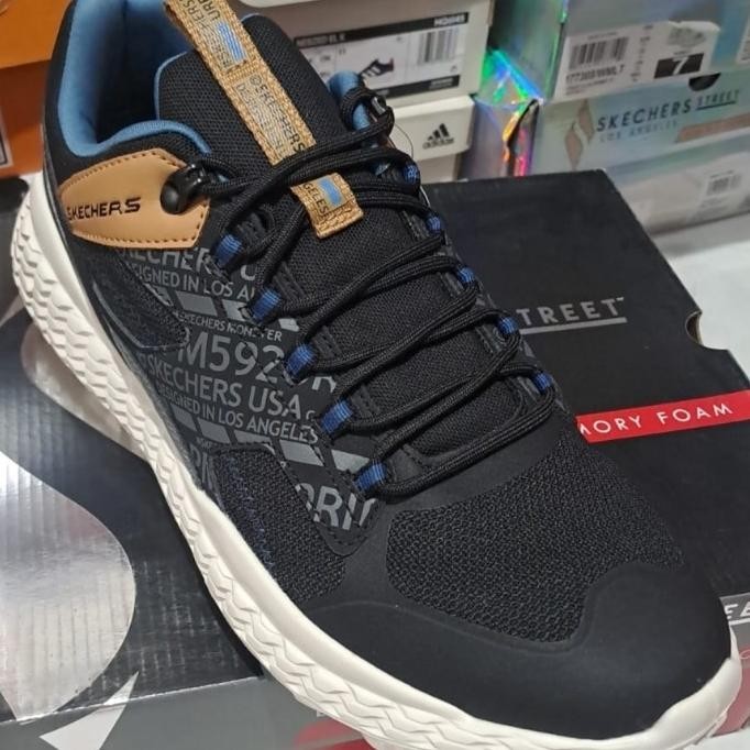 Sepatu Sneakers Sport Skechers Monster 666131 Black Original