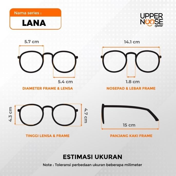 Kacamata Uppernoose Frame Lana