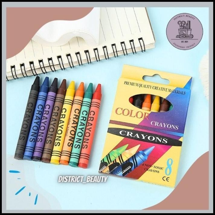 

DISKON CRAYON MEWARNAI MURAH 1 SET 8 WARNA !!