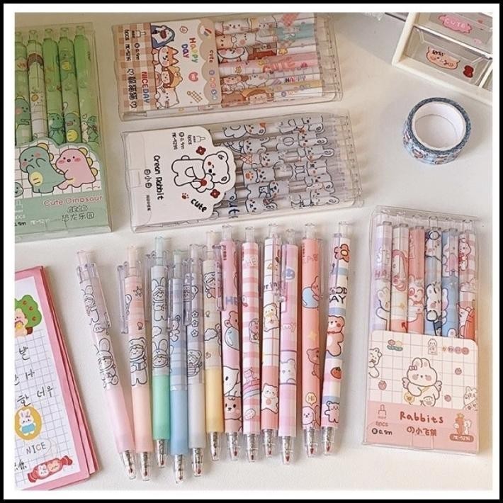 

GRATIS ONGKIR CUTE PEN SET AUTOMATIC PEN KAWAI PEN PENA OTOMATIS ALAT TULIS KOREA !