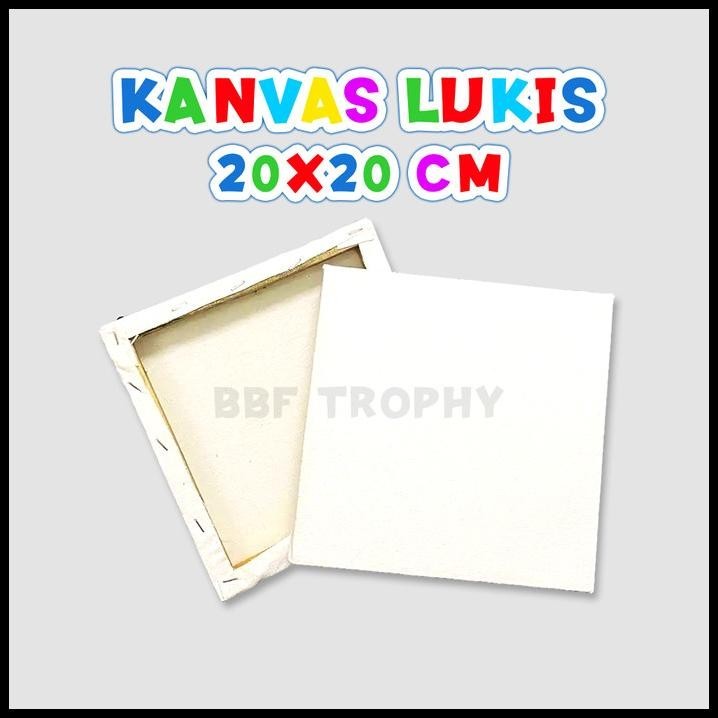 

DISKON KANVAS LUKIS 20 X 20 CM BINGKAI / MEDIA LUKIS WARNA PUTIH POLOS !!!!