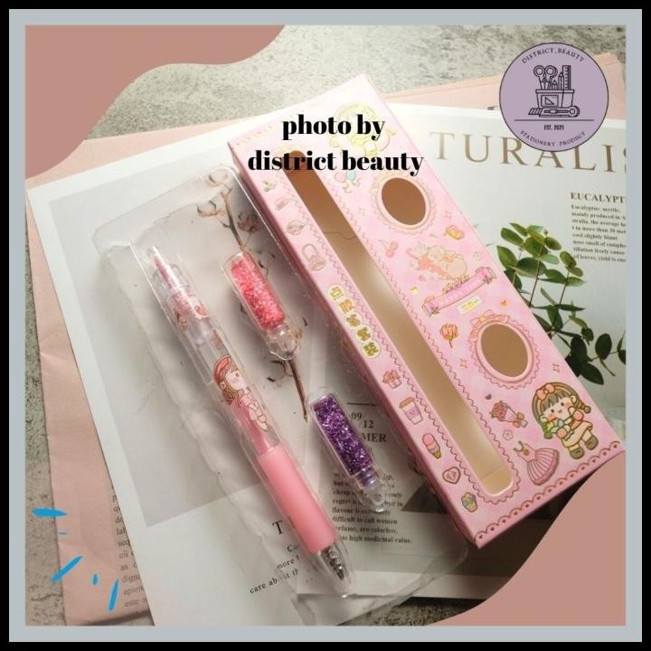 

GRATIS ONGKIR PAKET PULPEN GLITTER DH-S349 SET PEN MANIK AESTHETHIC UNIK 3 IN 1