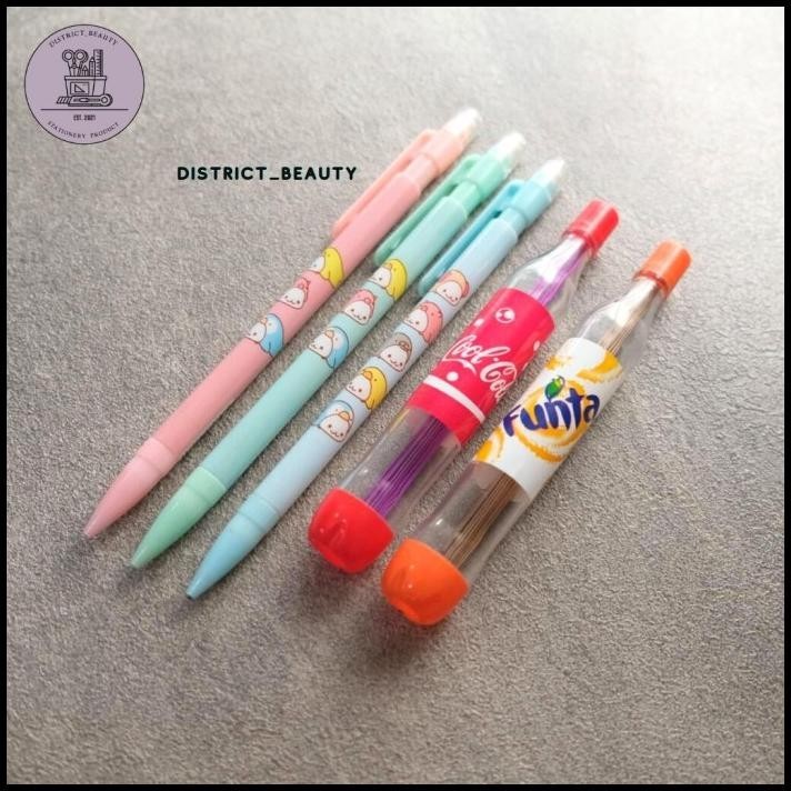 

HOT DEAL 5 PCS PAKET PENSIL MEKANIK FREE BOTOL SODA ISI PENSIL CETEK LUCU MURAH !!!!!