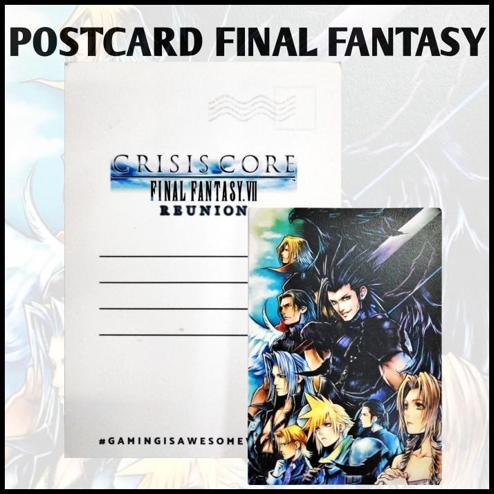 

TERMURAH POSTCARD CRISIS CORE FINAL FANTASY VII REUNION POST CARD !!!!!!!