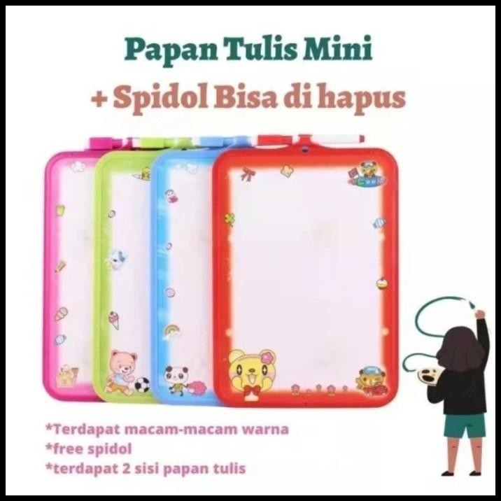 

TERMURAH PAPAN TULIS MINI 19X26CM COLOR FULL WHITE BOARD / CAN WRITE AND DELETE !!