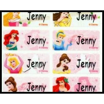 

GRATIS ONGKIR STICKER NAMA WATERPROOF PRINCESS - LABEL NAMA ANTI AIR