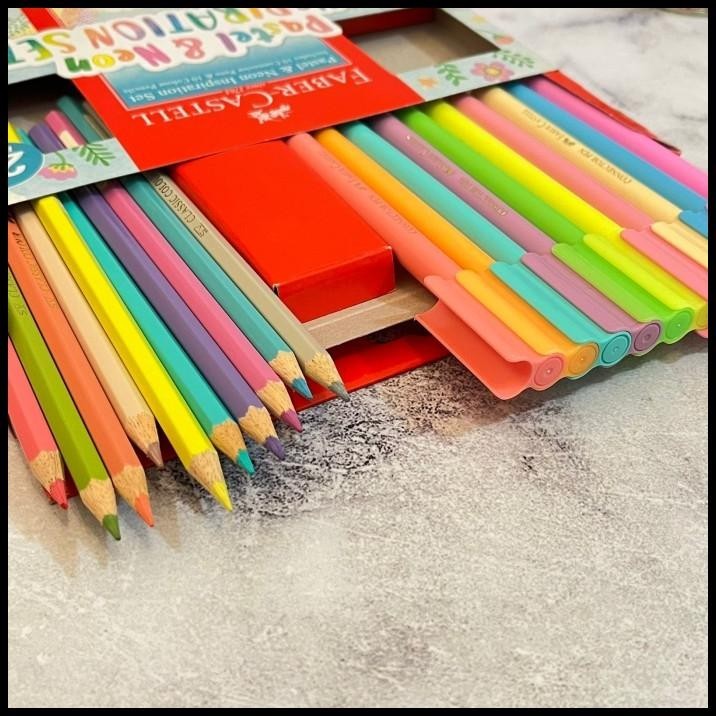 

GRATIS ONGKIR PAKET PULPEN DAN PENSIL WARNA FABER CASTELL 1 SET ISI 20 PCS LENGKAP !!