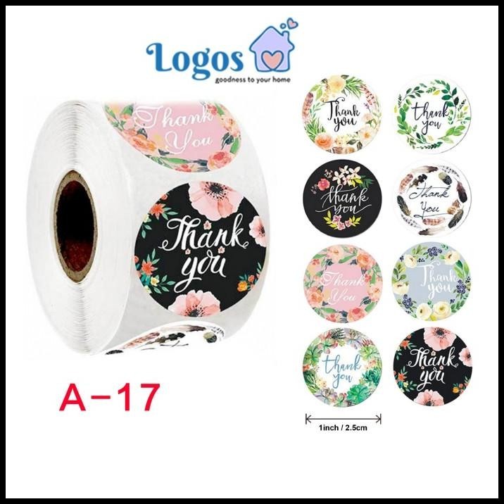 

TERMURAH THANK YOU ROUND STICKER FLOWER STIKER BULAT GIFT LABEL HANGTAG PACKAGE !!!