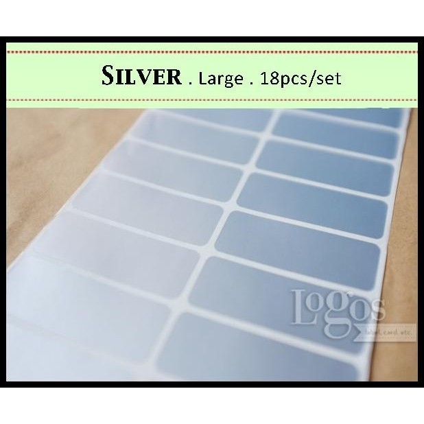 

DISKON SILVER LARGE. STICKER LABEL HOLOGRAM MERK PRODUK BRAND KOSMETIK LOGO