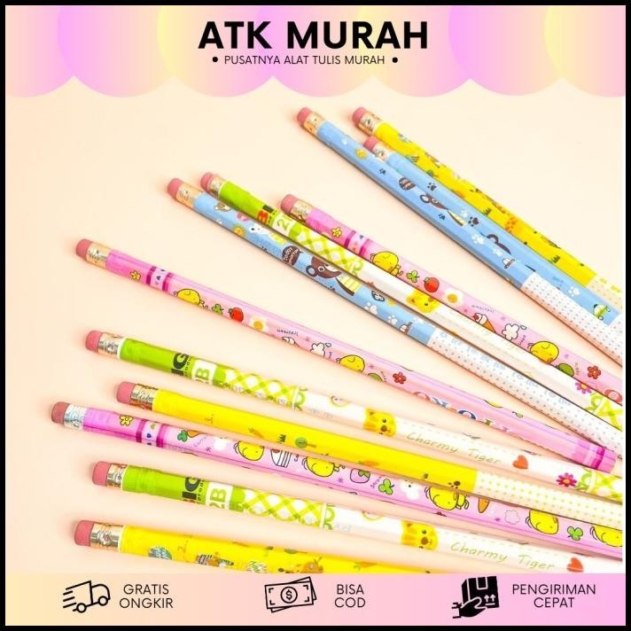 

DISKON KARAKTER KARTUN PENSIL 2B DAN PENGHAPUS MURAH 1 LUSIN (12 PCS) PS-1253 !!!