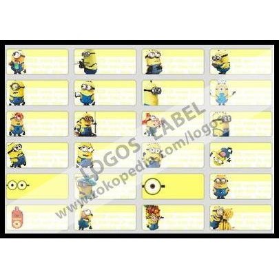 

DISKON MINION STICKER. NAME LABEL SMALL. STIKER KARAKTER MINION. LUCU, UNTUK NAMA ANAK BUKU, TAS, SEKOLAH, HADIAH !!!!!!!