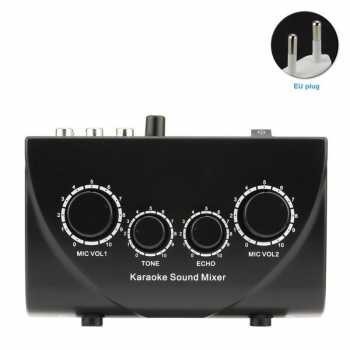 Audio Machine Karaoke Mini Portable Sound Mixer Echo Tone Audio Td-020