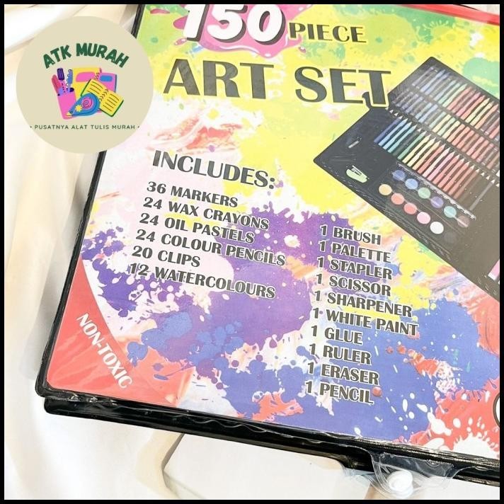 

BEST DEAL 150 PIECE SET CRAYON CUTTER KUAS GUNTING CAT AIR OIL PASTEL CRAYON TER !!!!