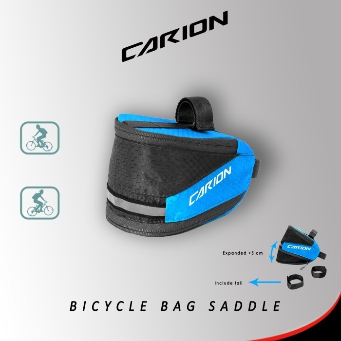 Terbagus Tas Jok Saddle Bag Sepeda Mtb Xc Touring Sepeda Lipat Carion S01 Blue