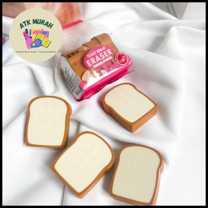 

GRATIS ONGKIR PENGHAPUS BENTUK ROTI TAWAR ERASER RUBBER BENTUK MAKANAN BREAD EASER C !!!!!