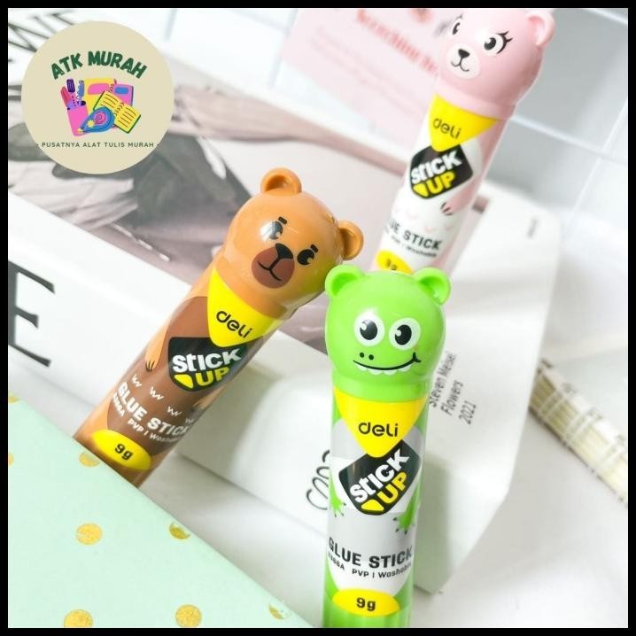 

BEST DEAL LEM DELI BENTUK HEWAN STICK GLUE BERUANG KODOK KOALA PINK LUCU ALAT TU !!!!