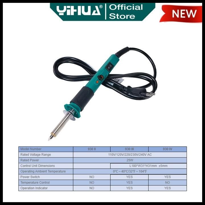 YIHUA 930-IV SOLDER TANGAN LISTRIK UKUR KAYU SOLDERING ALAT UKIR ORI