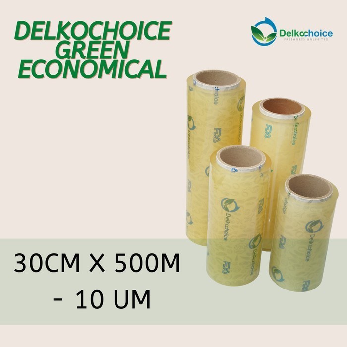 Plastik Pembungkus Makanan - Food Wrap / Wrapping Delkochoice Green 30