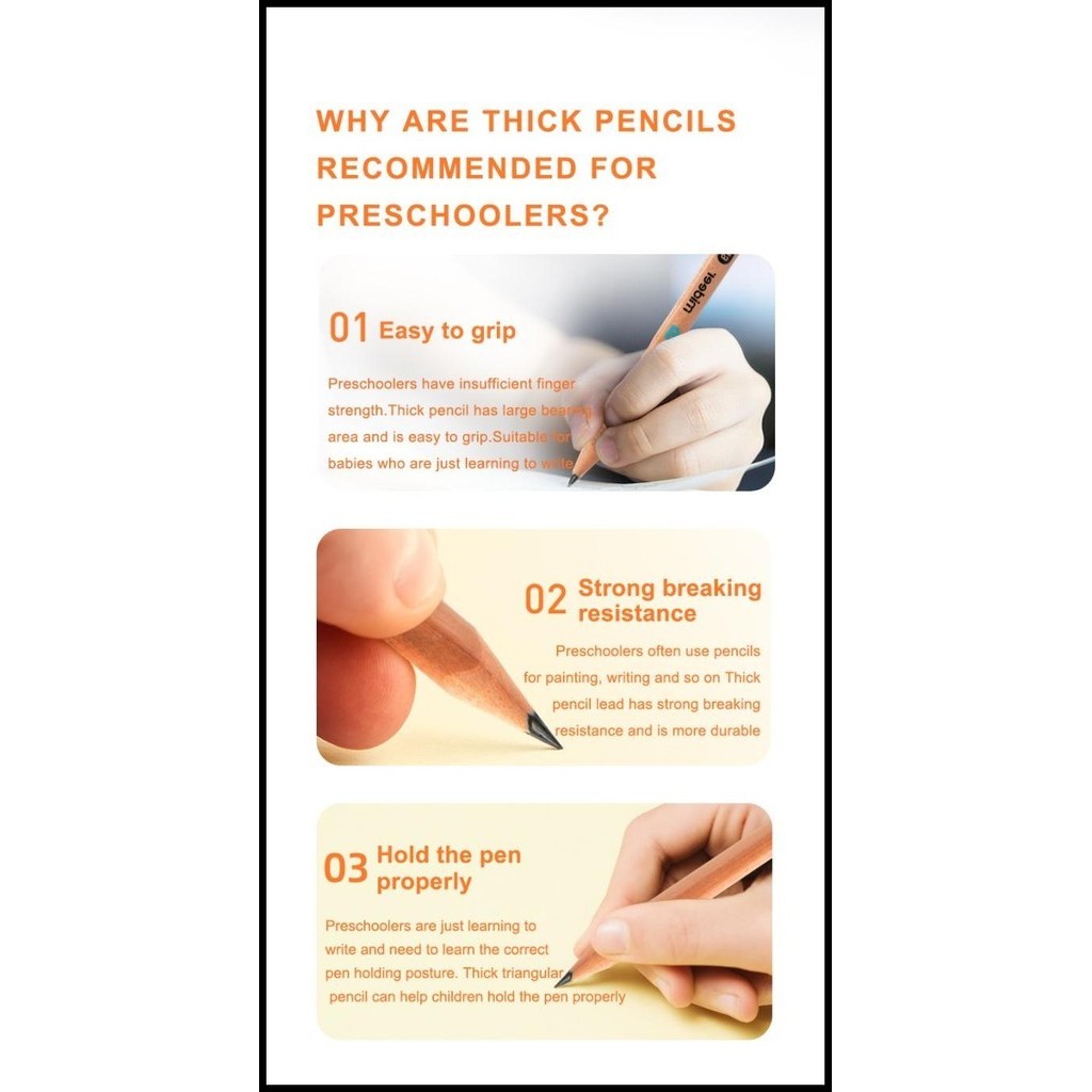 

GRATIS ONGKIR MIDEER THICK TRIANGULAR PENCILS PENSIL ANAK !!!!!