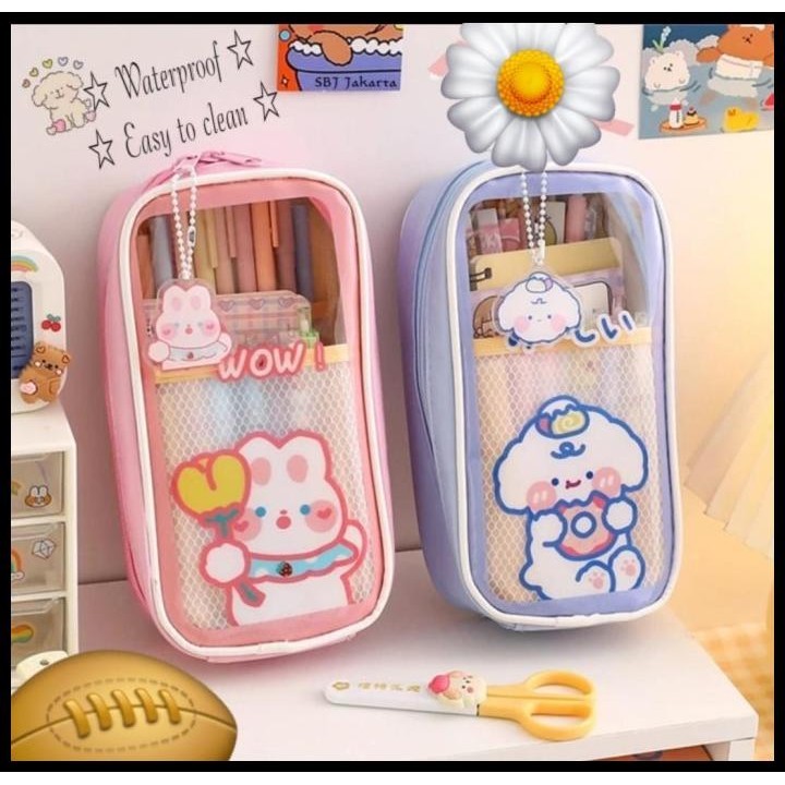 

BEST DEAL KOTAK PENSIL TEMPAT PENSIL PENCIL CASE BESAR WATERPROOF ANAK PEREMPUAN