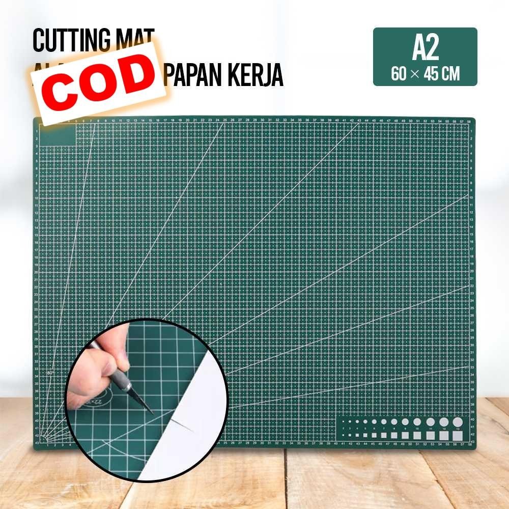 

Alas Potong Papan Kerja A2 60 x 45 cm Working Pad Cutting Mat Pemotongan Kertas Kain DIY