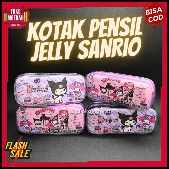 

GRATIS ONGKIR KOTAK PENSIL JELLY KUROMI TEMPAT PENSIL SANRIO KUROMI UNIK LUCU COD