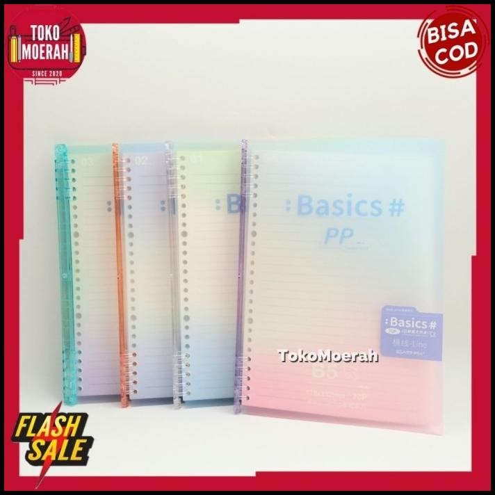

HOT DEAL BUKU BINDER B5 NOTEBOOK LOOSE LEAF BUKU BINDER TRANSPARAN GRADASI B5 !!