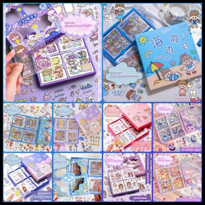 

GRATIS ONGKIR STICKER LUCU MOMO MEMO STIKER BUKU DIARY ANTI AIR TUMBLR DIY HP