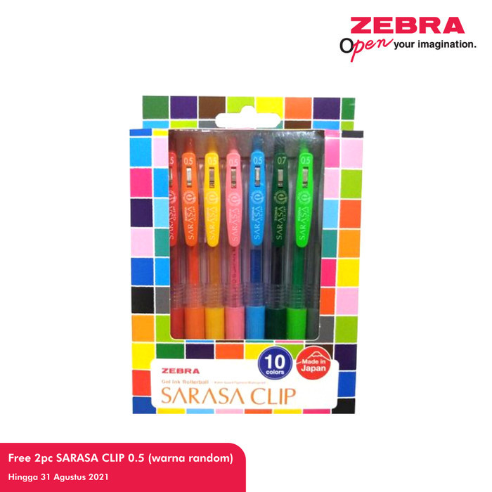

Ready Zebra Sarasa Clip 0.5 Set 10