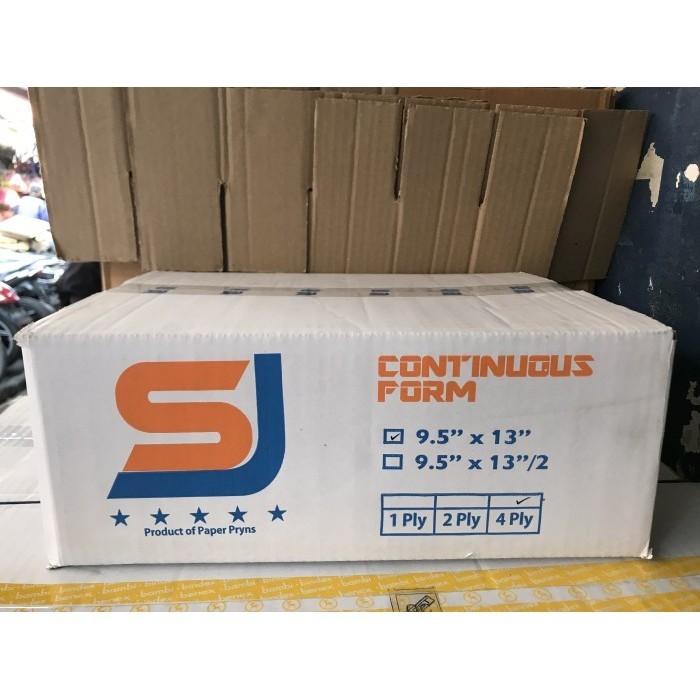 

Kertas Continuous Form Sj 9.5 X 13 4 Ply