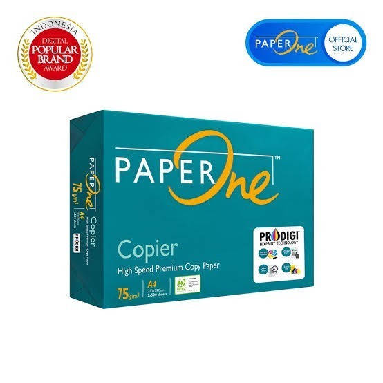 

Kertas A4 75 Gram Paperone Isi (5 Rim )