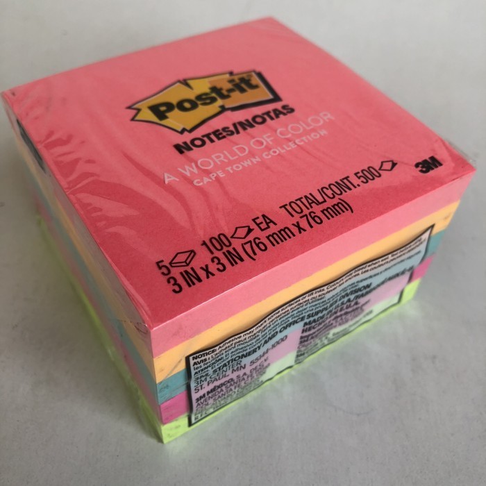 

Post-It 654-Color Sticky Notes 3M Original (76Mm X 76Mm)