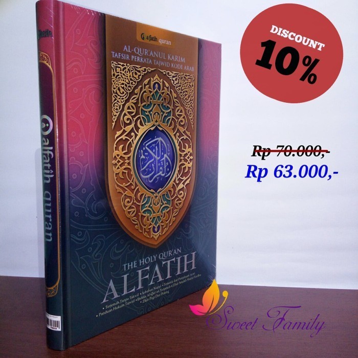 

Al Quran Terjemah Tanpa Takwil Al-Fatih A5