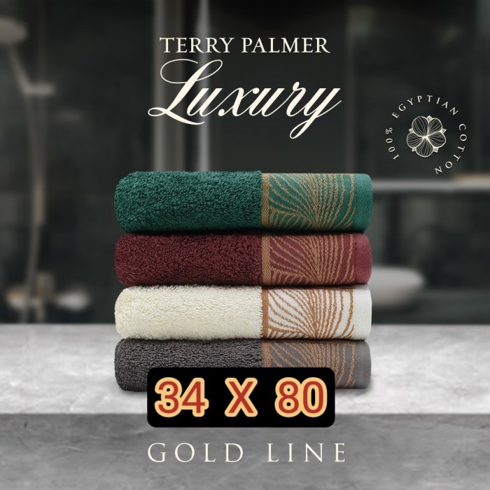 Handuk Sport/ Wajah Terry Palmer Luxury Egyptian Goldline 34 X 80 Cm