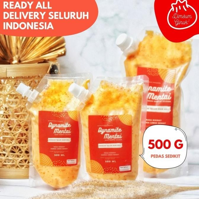 

Saos Saus Mentai Halal Sauce Mentaiko Rice Salmon Dimsum Ginuk 500 ml JS