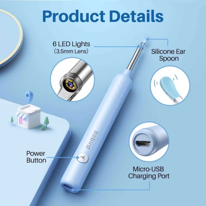 Kamera Endoskopi Pembersih Telinga Bebird Otoskop Endoscope