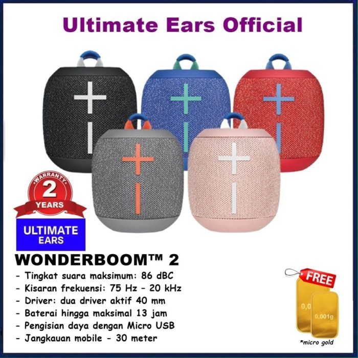 Ultimate Ears Wonderboom 2 Speaker Bluetooth Wonder Boom Wonderboom2