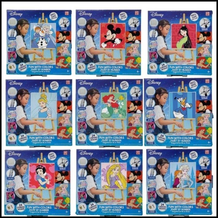 

BEST DEAL EMCO FUN WITH COLORS PAINT BY NUMBER ALAT LUKIS + CANVAS ASSORTED !!!