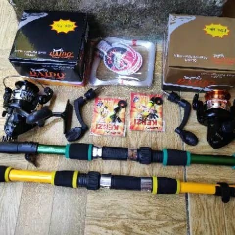 2 Set Pancing Lengkap Siap Pakai Reel Daido