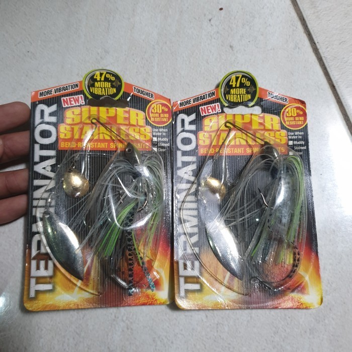 Spinner Bait Terminator Super Stainless Original Stained Water Mancing