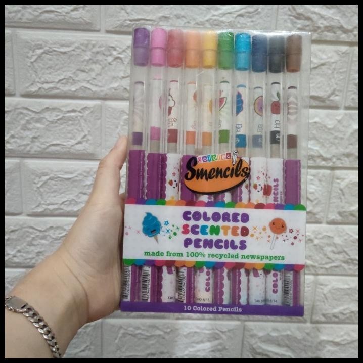 

DISKON SMENCILS COLORED PENCIL SMENCIL SCENT PENSIL WARNA 10 ORIGINAL !!!